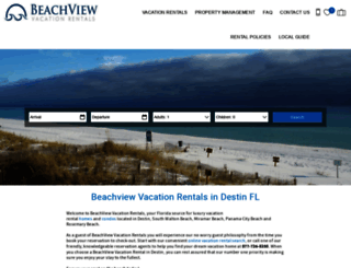 beachviewvacationrentals.com screenshot
