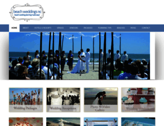 beachweddingsnc.com screenshot