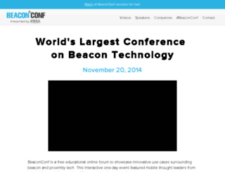 beaconconf.com screenshot