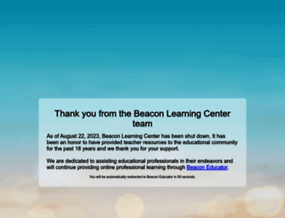 beaconlearningcenter.com screenshot