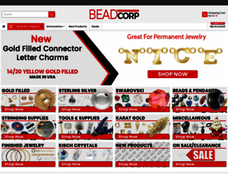 beadcorp-com.3dcartstores.com screenshot