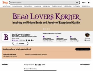 beadloverskorner.com screenshot