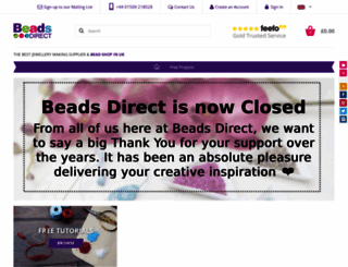 beadsdirect.co.uk screenshot