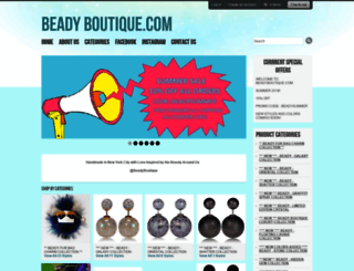 beadyboutique.com screenshot