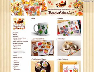 beaglecakes.storenvy.com screenshot