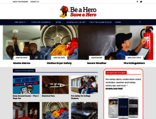 beaherosaveahero.org screenshot