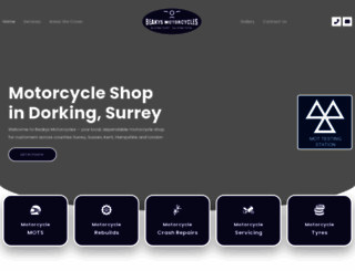 beakysmotorcycles.co.uk screenshot