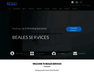bealesservices.co.uk screenshot
