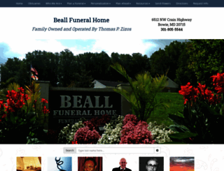 beallfuneral.com screenshot