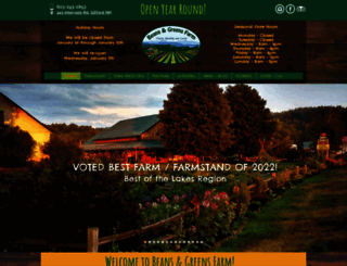 beansandgreensfarm.com screenshot