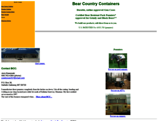 bearcountrycontainer.com screenshot