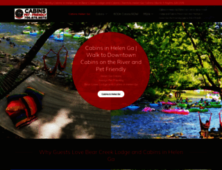 bearcreeklodgeandcabins.com screenshot