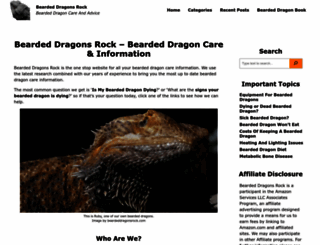 beardeddragonsrock.com screenshot