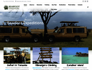 bearfootexpeditions.com screenshot