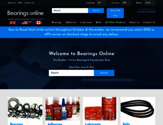 bearings-online.co.uk screenshot
