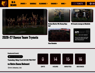 bearsathletics.com screenshot