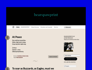 bearspawprint.wordpress.com screenshot