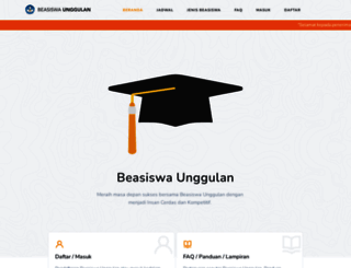 beasiswaunggulan.kemdikbud.go.id screenshot