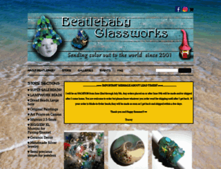 beatlebabyglassworks.com screenshot