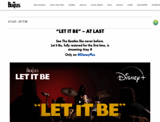 beatles.com screenshot