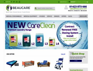 beaucarehygiene.co.uk screenshot