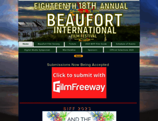 beaufortfilmfestival.com screenshot