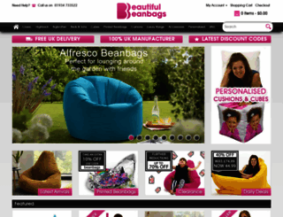 beautifulbeanbags.co.uk screenshot