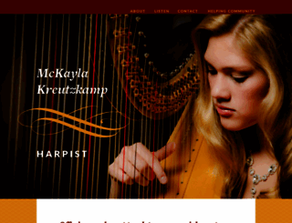 beautifulharpist.com screenshot