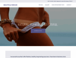 beautifullybronzesalon.com screenshot