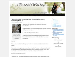beautifulweddingsonabudget.com screenshot