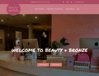 beautyandbronze.com.au screenshot