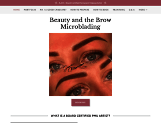beautyandthebrowmicroblading.com screenshot