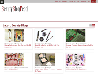 beautyblogfeed.com screenshot