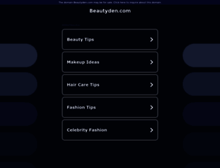beautyden.com screenshot
