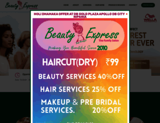 beautyexpress.in screenshot