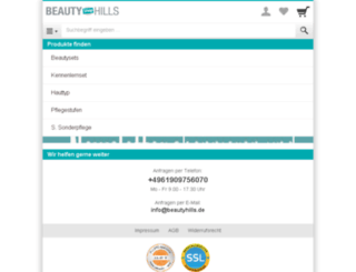 beautyhills.shopgate.com screenshot
