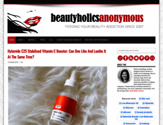 beautyholicsanonymous.com screenshot