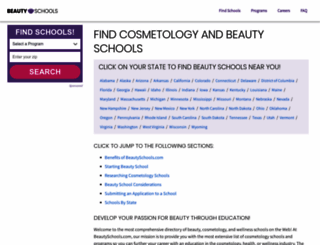 beautyschools.com screenshot
