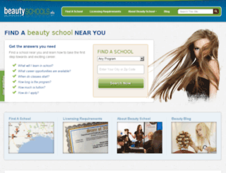 beautyschools.edu screenshot