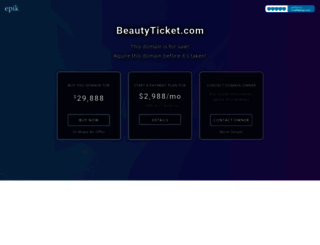 beautyticket.com screenshot