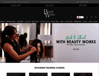 beautyworks.co.uk screenshot