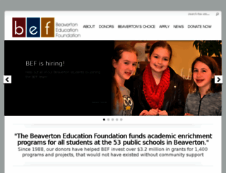 beavertonedfoundation.org screenshot