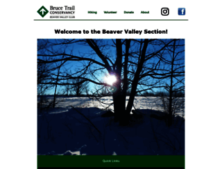 beavervalleybrucetrail.org screenshot