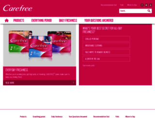 becarefree.co.nz screenshot