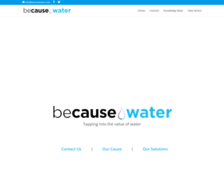becausewater.com screenshot