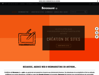 becausse.com screenshot