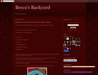beccasbackyard.blogspot.com screenshot