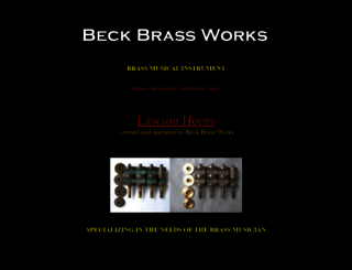 beckbrassworks.com screenshot