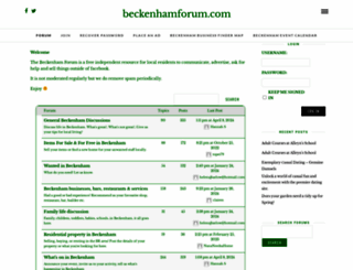 beckenhamforum.com screenshot