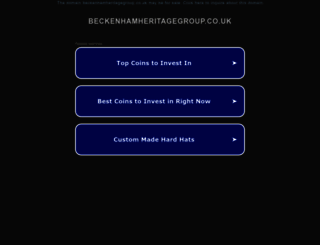 beckenhamheritagegroup.co.uk screenshot